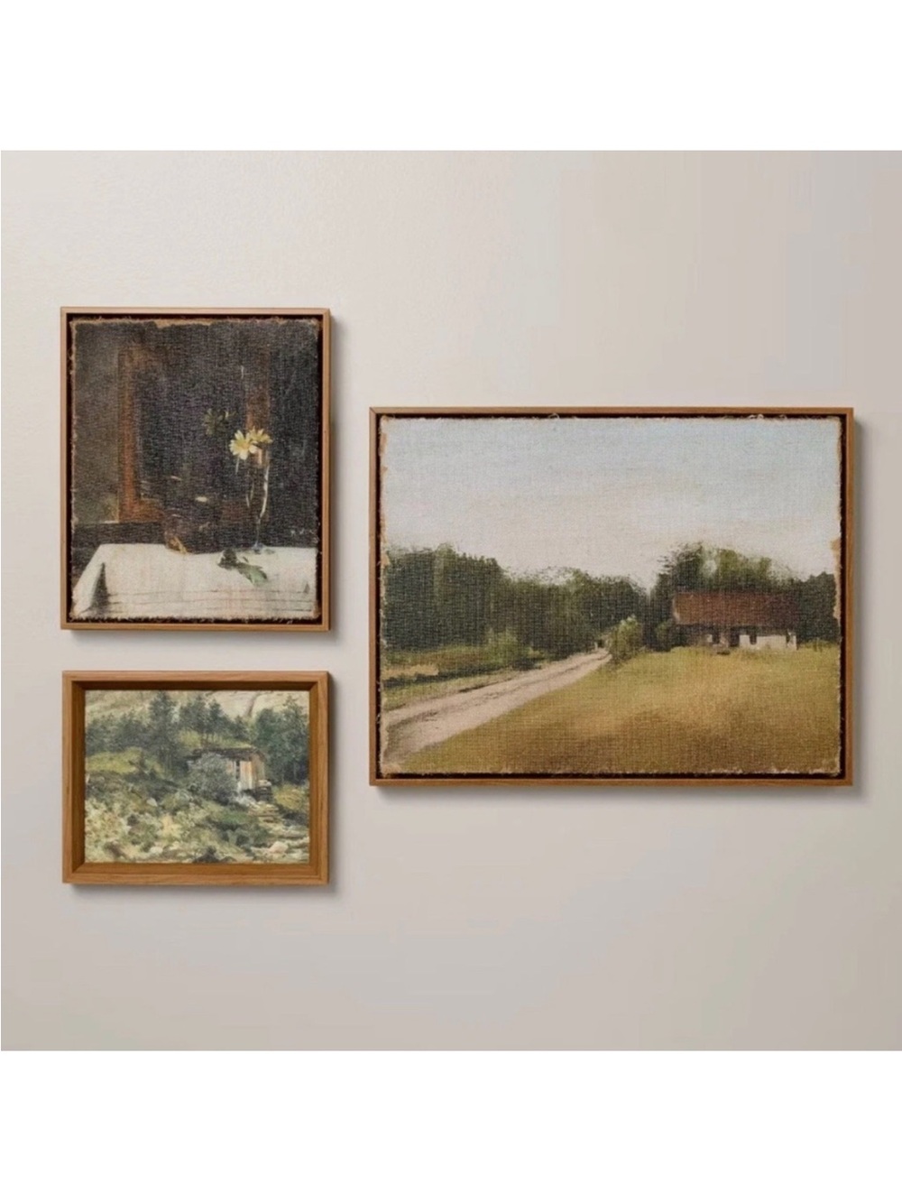 3pc 10x8 / 10x12 / 18x14 Mixed Gallery Wall Art Set - Hearth & Hand Magnolia NEW